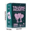 200 Fragen Talking Hearts Kartenspiel Kleine Bilder Papier-Klappspielzeug Party-Spiel Requisiten Roadtrips