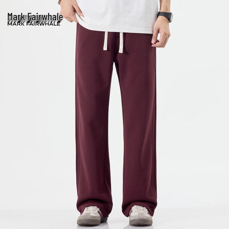 Mark Fairwhale Men's Heavyweight Side Stripe Straight-Leg Casual Pants