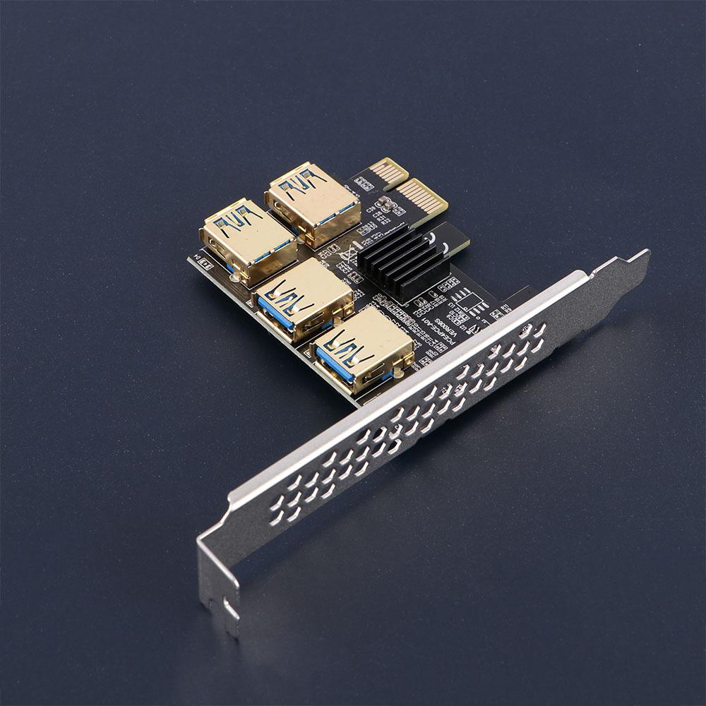 BTC Devices Multiplier Hub Adapter PCI Express Riser Card Expansion Card For Bitcoin Mining Miner
