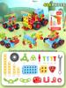 Kids Building Blocks Set Electric Drill Assembly Screw Toy Puzzle Multifunctional Educational STEM Toys for Boys Girls Birthday