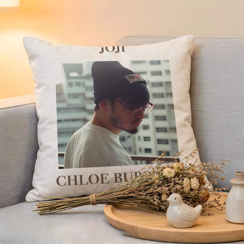 Kissenhülle Leinen Hautfreundlich Weich Dekorative Hülle für Sofa Heimdeko JJoji Albumcover Kissenbezug