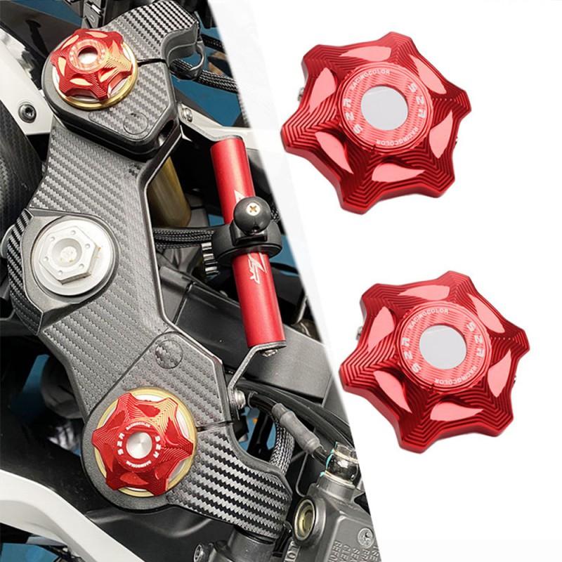 Aftermarket Front Fork Cap Cover CFMOTO 250SR 250NK Motorcycle Suspension Top Titanium Finish
