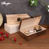 1PC Wooden Gift Box - Rectangular Wooden Box - Colored Storage Box - Wooden Gift Packaging Box