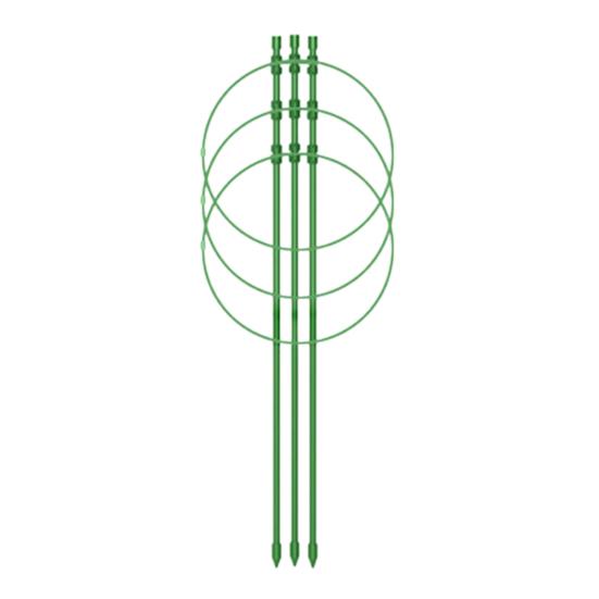 Plant Support Stand with Adjustable Rings Stable Construction Non-Fading Simple Installation Climbing Plants