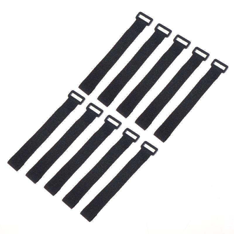 10Pcs Adjustable Nylon Zip Ties Heavy Duty Hook and Loop Fasteners Reusable Tie-downs for Home Travel Cable Organizing Storage