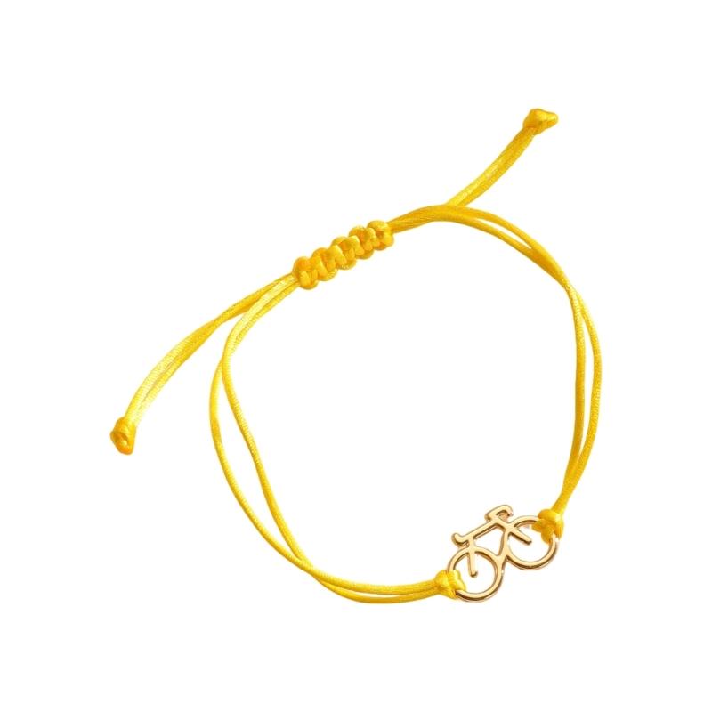 Simple Sporty Adjustable Handcrafted Copper Bracelet Featuring Cycling Motifs For Secure Fit And Versatile Wear