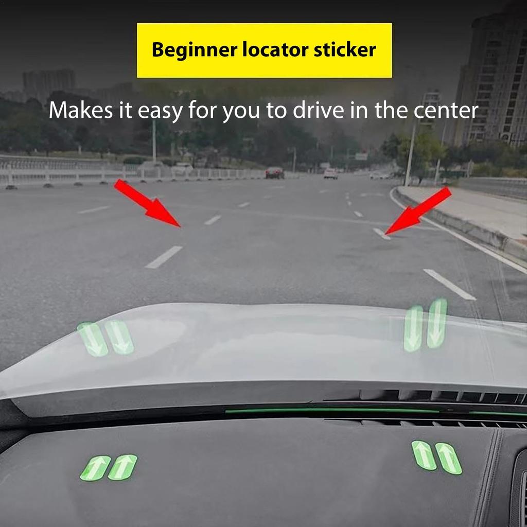 iBaste Direction Sign Stickers, Car Decals, 2 Glow In the Dark Decision Stickers -