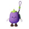 Q Version Cartoon Vegetable Silicone Keychain Earphone Coin Mini Bag Pendant for Kids