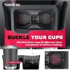 2 In 1 In Cup Holder For Toyota Tacoma 2016- Center Console Cup Holder Ert Silicone Drink Organizer Holder For Tacoma Interior Upgrade Accessories