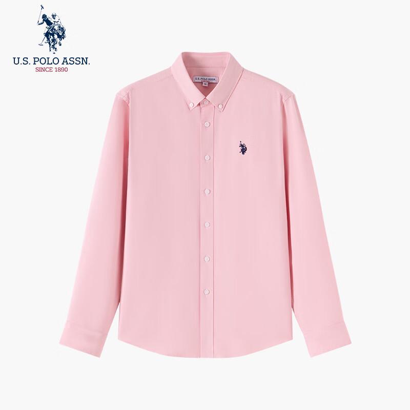 U.S. Polo Assn. Herren Hemd Langarm 100% Baumwolle Business Casual