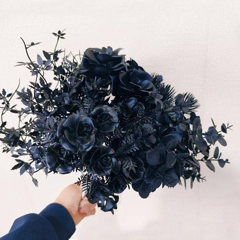 Halloween Artificial Tree Branches Gothic Black Series Ornament Plastics Party Decoration 8 Styles