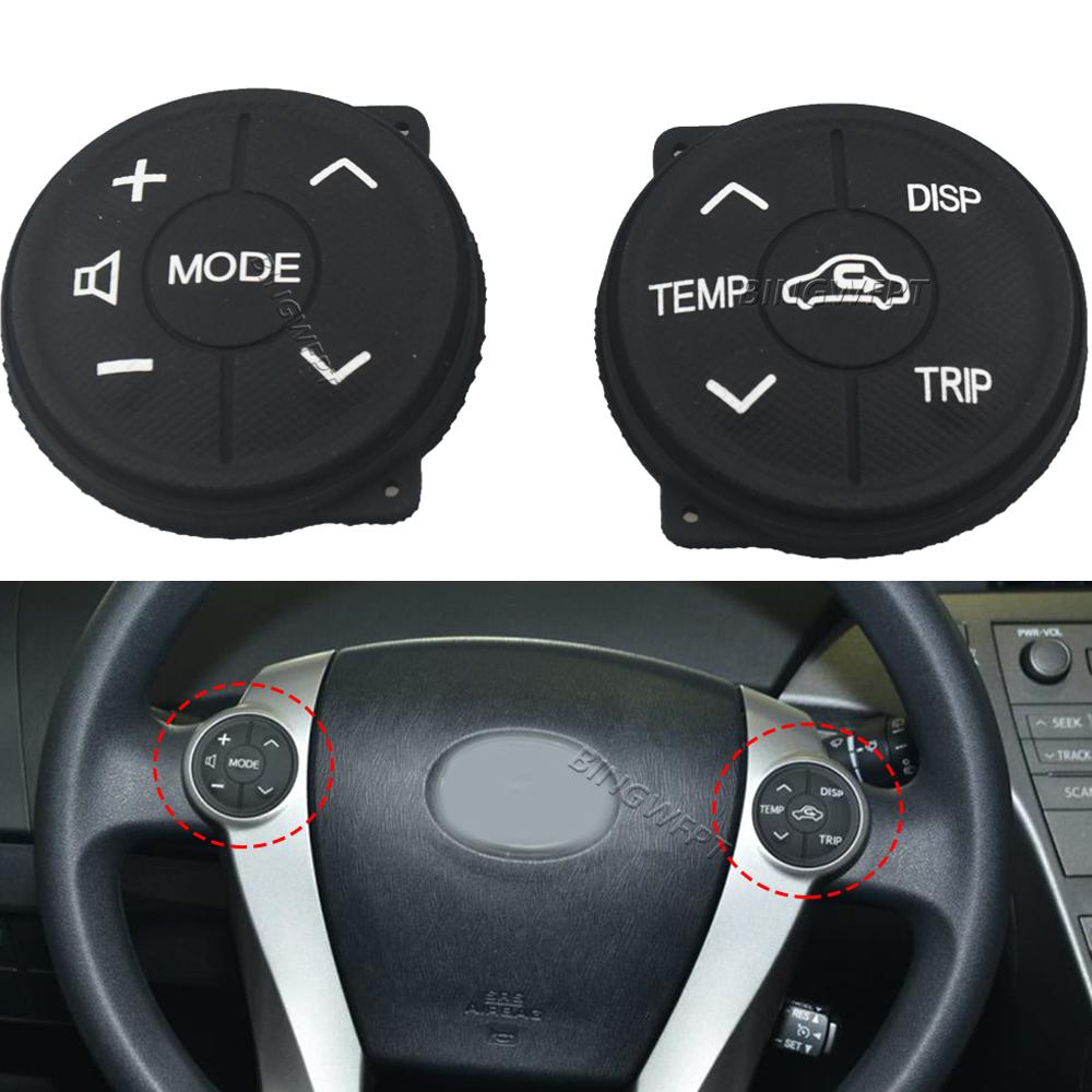 Car Accessories Steering Wheel Switch Controls Rubber for 2013 Toyota Prius V (ZVW 40) 2012 2014 Toyota Aqua Button