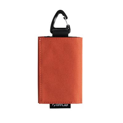 KeyWallet Leichte Brieftasche Orange [OFFLAP] Dreifach faltbar für Pendler -