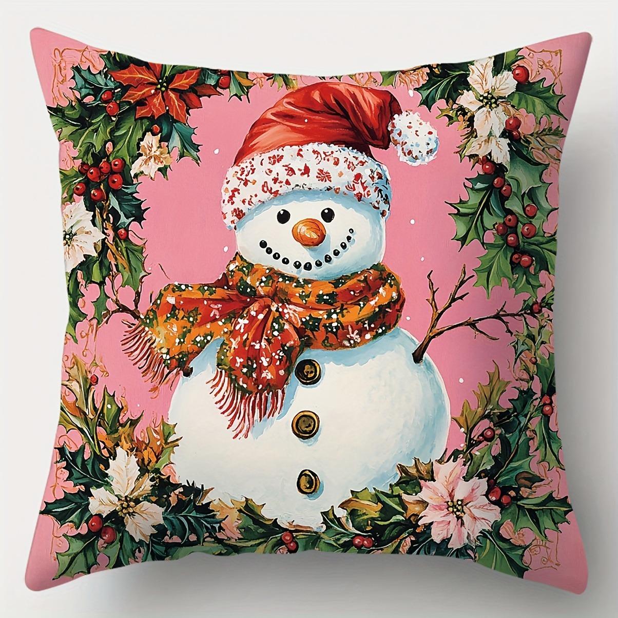 

Рождественское украшение наволочка Санта-Клаус Снеговик наволочка гостиная диван наволочка украшение для дома подарок на Новый год 45x45cm