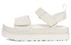 Suede Stylish Sandal Women's Ecru 1117954-WHT