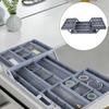 Drawer Organizer Tray 2/3 Tier Storage Expandable Drawer Jewelry Organizer Desktop Organizer Box Compartments for Cosmetics