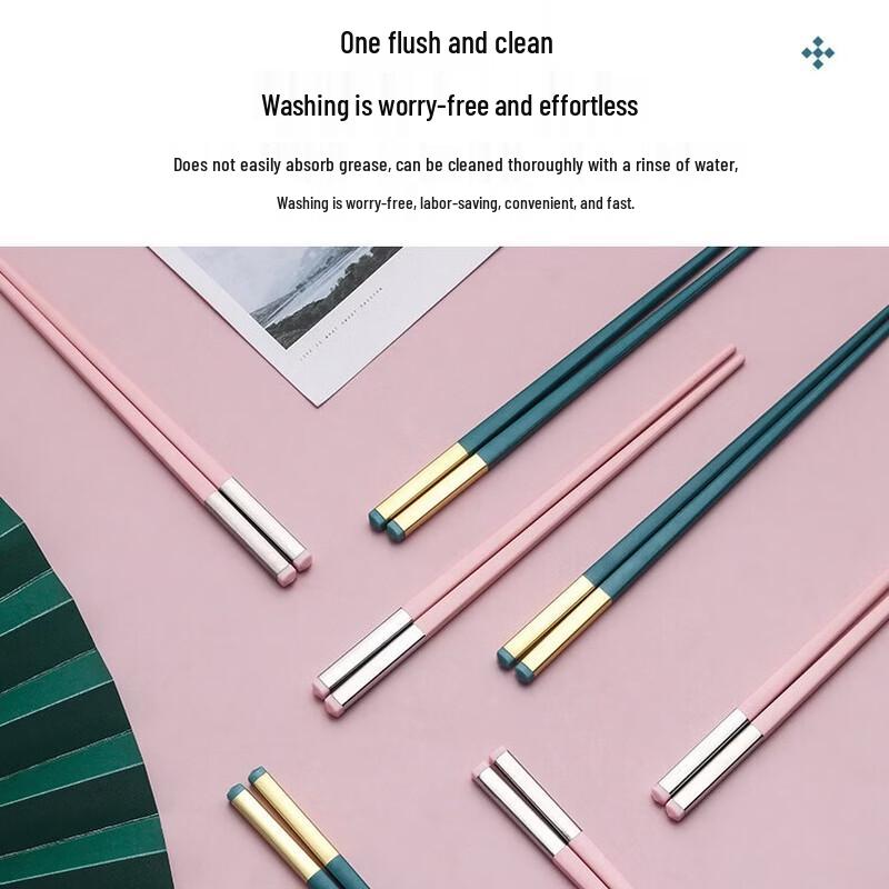 Children's Anti-Slip Alloy Chopsticks