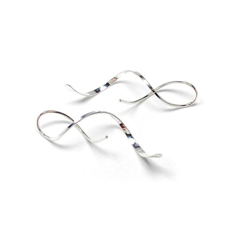 Spiral Threader Earrings Spiral Earrings Spiral Line Earrings Spiral Ear Line Stainless Steel Material Dangling Earrings