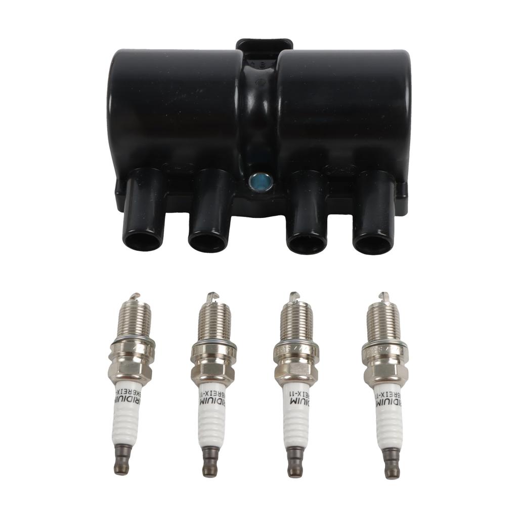 1 Stück Zündspulen+ 4 Stück Iridium Zündkerzen für Chevrolet Aveo 2004-2007 UF503+7092