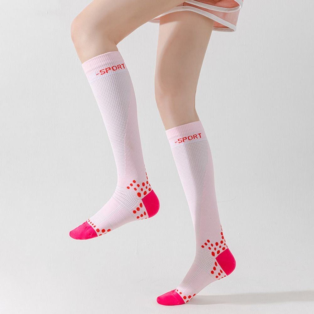 Mesh Cycling Socks Breathable Muscle Compression Socks Professional Sports Leg Socks  Women