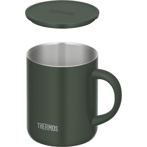 Thermos Vacuum Insulated Mug with Lid 350ml Dark Green JDG-352C DG