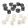 20 Pcs Opaque Set D6 Six Sided Die Place for
