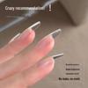 Half-Matte Gel Nail Tips: Square, Slim, Oval, Almond Shapes - Seamless Full/Half Cover for Extension