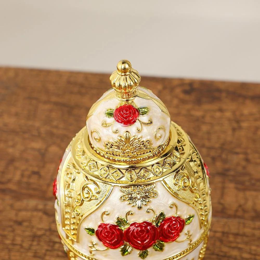 Rose Press Toothpick Holder, Light Luxury High Quality Household Goods, Fashion Retro Plastic Toothpick Box