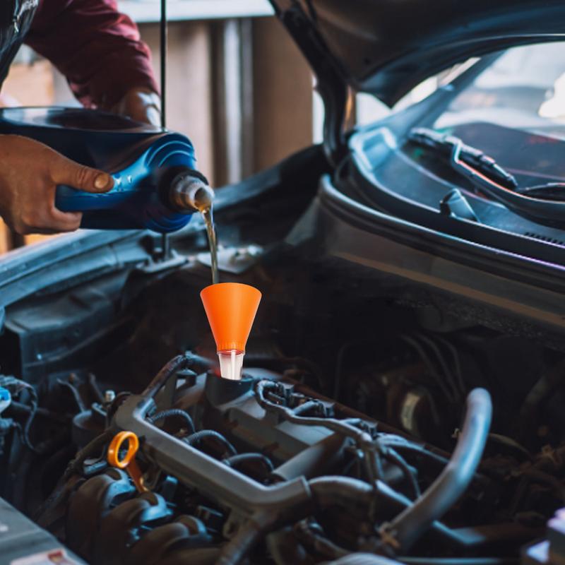 Flexible Oil Funnel Anti-Spill Engine Oil Funnel Auto Maintenance Tools For Transmission Radiator Fluid Motor Coolant Engine Oil