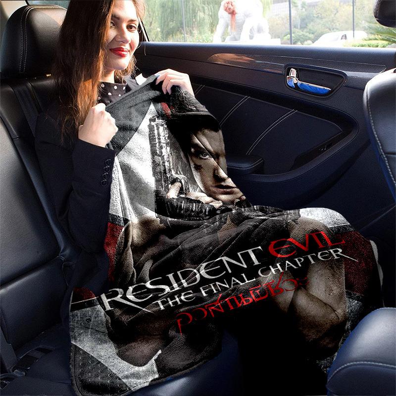 1pc Resident Evil: The Final Chapter, Cozy Home Decor Blanket, Perfect Gift! Bedroom, Living Room, Travel, Camping, Car, Beach, Office Naps, Ideal Sof