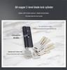 Black Offset Axis Anti-theft Door Lock with 304 Stainless Steel Handle for Wooden Entrance Doors