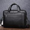 Cowhide Men's Briefcase 16 Inch Portable One Shoulder Computer Bag Breathable and Waterproof