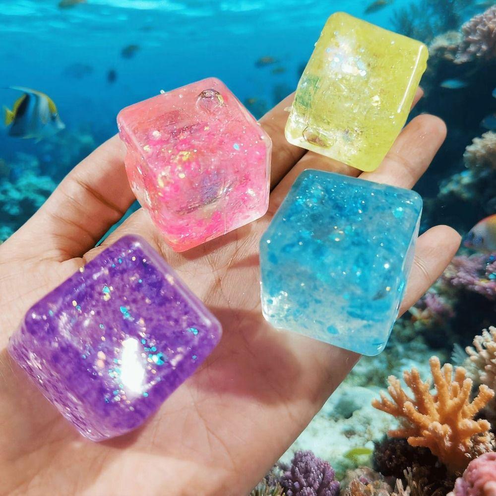 Slow Rebound Ice Cube Fidget Toy Slow Rising Sensory Fidget Toy Reduce Anxiety