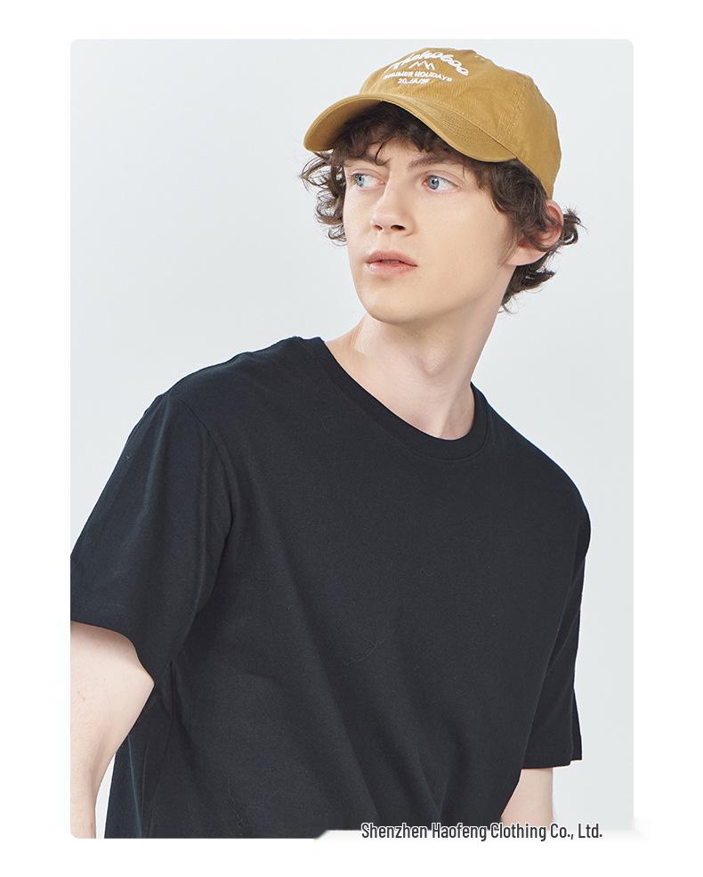 European Pure Cotton T-Shirt with Custom Logo for Events, Workwear, or Corporate Culture Celebrations