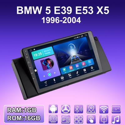 2 DIN Android Autoradio für BMW 5 E39 E53 X5 1996-2004 Multimedia-Player Haupteinheit Stereo GPS Navigation WIFI 1 + 16 GB