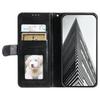 Case for 600 Lite 5G - Leather/PU, Black, With Card Holder