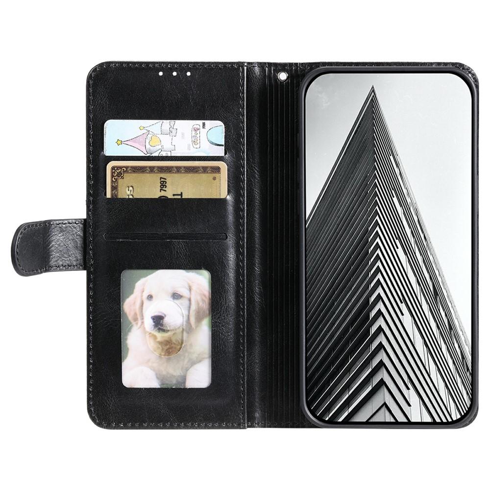 Case for 600 Lite 5G - Leather/PU, Black, With Card Holder