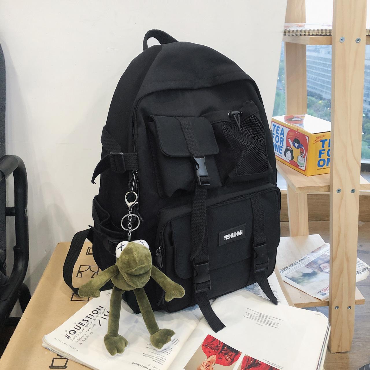 

New Fashion Schoolbag Large Capacity Backpack For High School College Student Backpack Unisex Travel Computer Backpack чорний