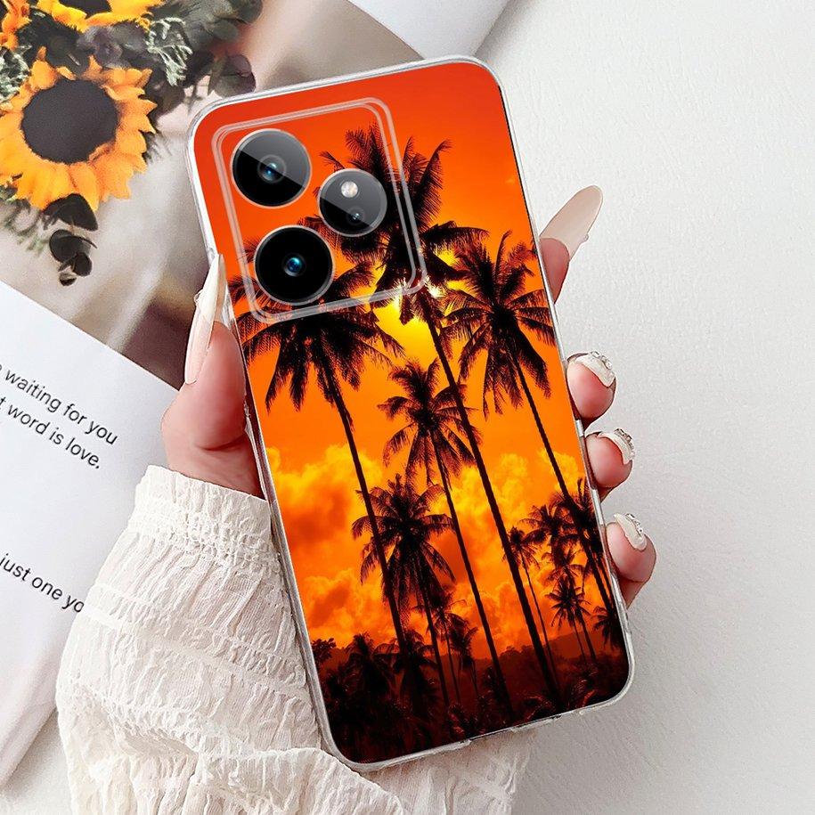 For Realme GT7 2025 Case RMX6688 Cover New Fashion Flower Marble Soft Silicone Phone Cases For Realme GT 7 Pro 7T Realme7 Fundas