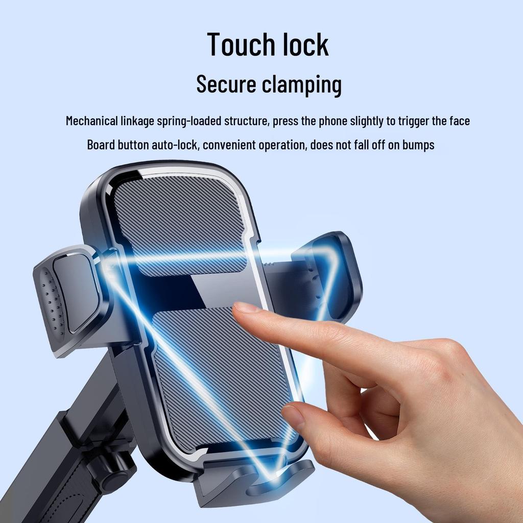 Cross-Border Telescopic Car Phone Holder with Multi-Angle Rotation and Vacuum Suction Cup
