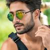 TAGION Classic Round Polarized Sunglasses For Men Women UV400 Protection Vintage Metal Frame Sun Glasses Outdoor Cycling Eyewear