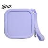 Small Silicone Coin Purse Pouch with Zipper And Wrist Strap Square Shockproof Durable Change for Kids Storage Bag Lightweight Compact Headphones
