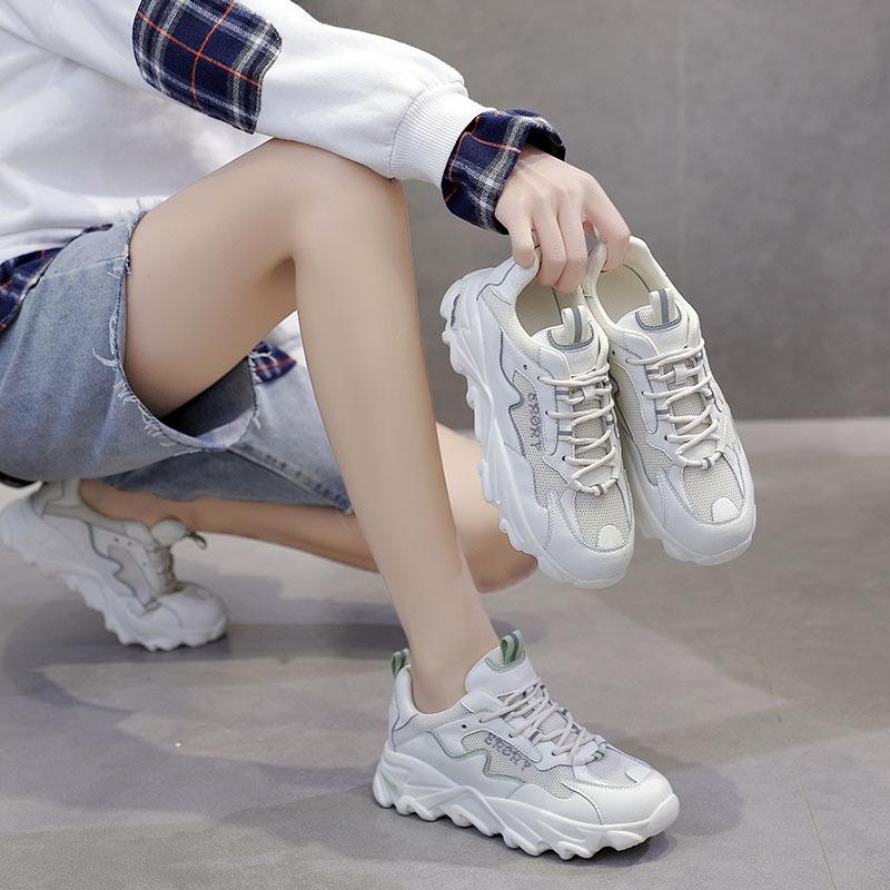 New Dad Shoes for Women Fashionable Thick-soled Sports Single Shoes