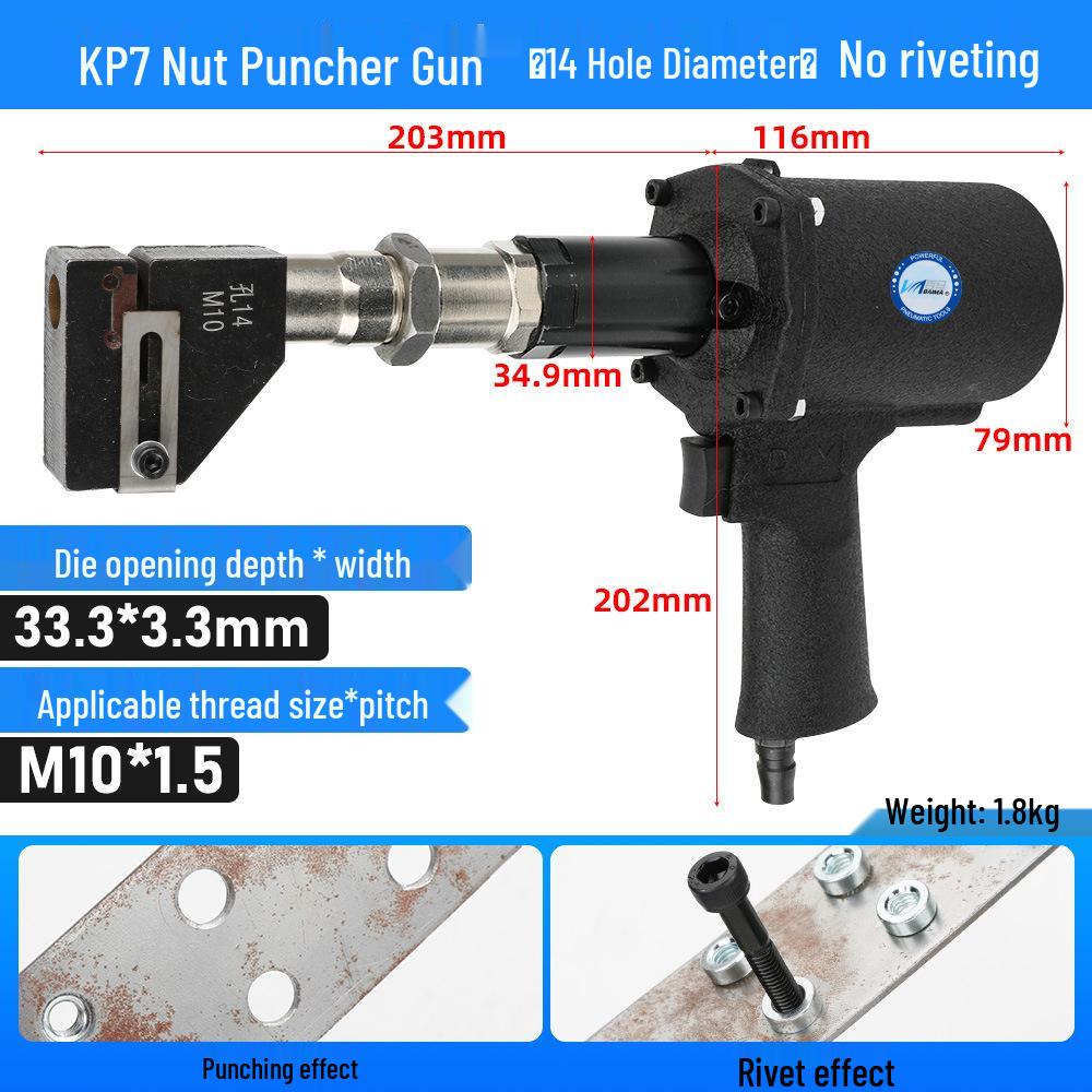 Double Bar Hydraulic Pneumatic Riveting Nut Gun