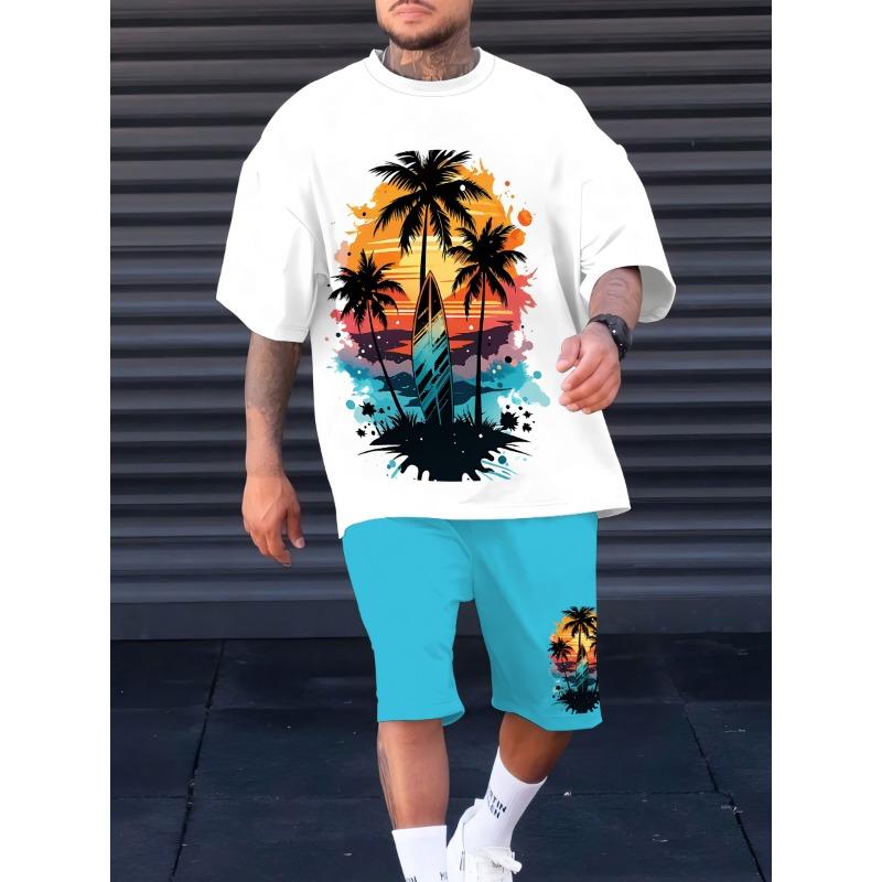 

The Summer New Men s Suits Are on Sale Featuring Casual and Fashionable Colors with Tropical Sunset Prints S