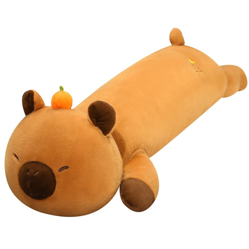 

80-120cm Cartoon Capybara Stuffed Plush Toys Lovely Soft Long Capibara Sleeping Pillow Cushion Dolls Girl Birthday Women Gift 80cm