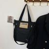 Newest Female Teens Students' Shoulder Bag Simple Style Contrast Color Handbag Stylish Nylon Crossbody Shopping Bags