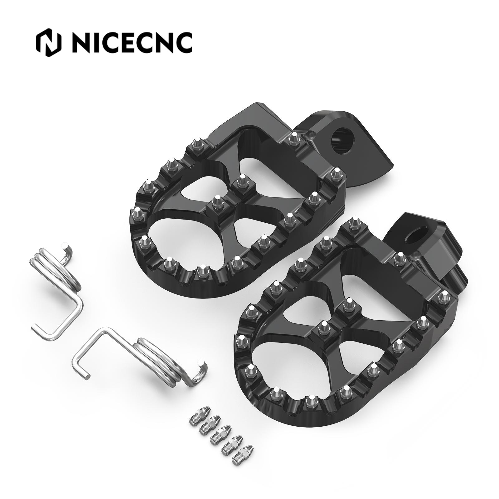 NICECNC For Yamaha YZ125 YZ250 1998-2023 57mm Wide Billet Footrest & Folding Rear Brake Pedal Lever Tip YZ 125X 250X 250F WR250F слоновая кость