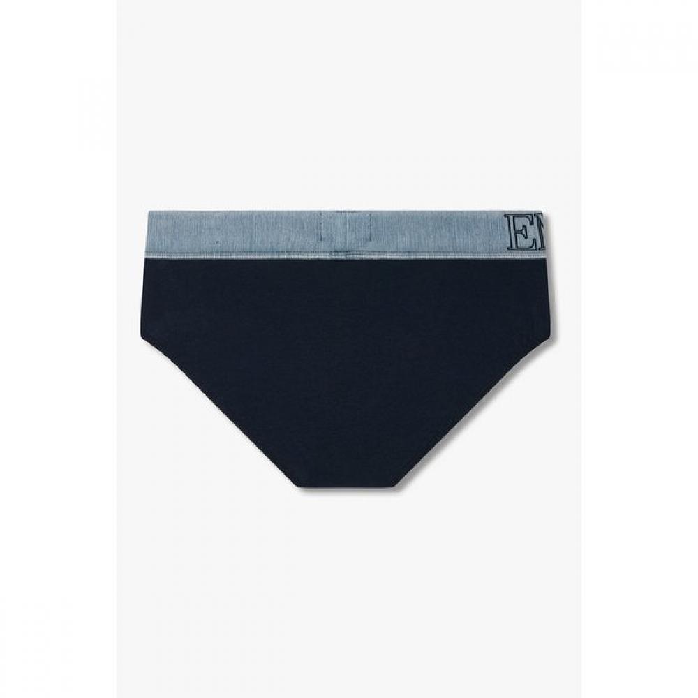 Emporio Armani Men S Outline Logo Banding Brief 0816111007