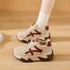 Fleece sports Forrest Gump shoes women's 2025 new versatile student running foreign style white shoes trendy warm casual shoes